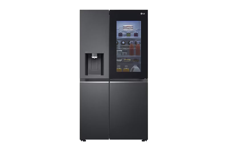 LG 674L InstaView Door-in-Door Side by Side Fridge with Uvnano Ice & Water Dispenser