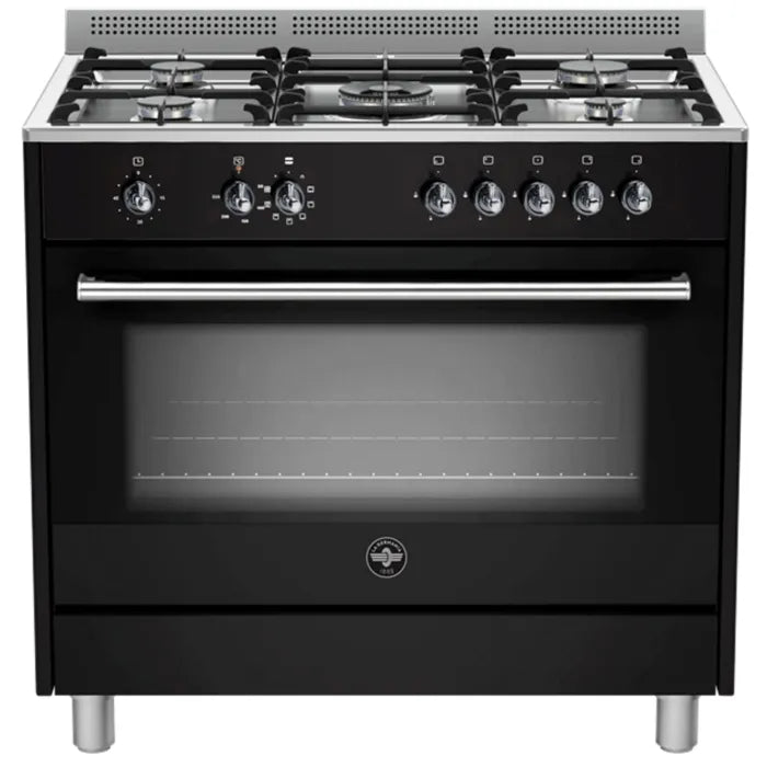 La Germania 90cm Rustica Gas Electric Stove Black