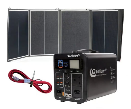 Sunman 200W Flexible Solar and Flexopower 700Wh Portable Power Station Combo