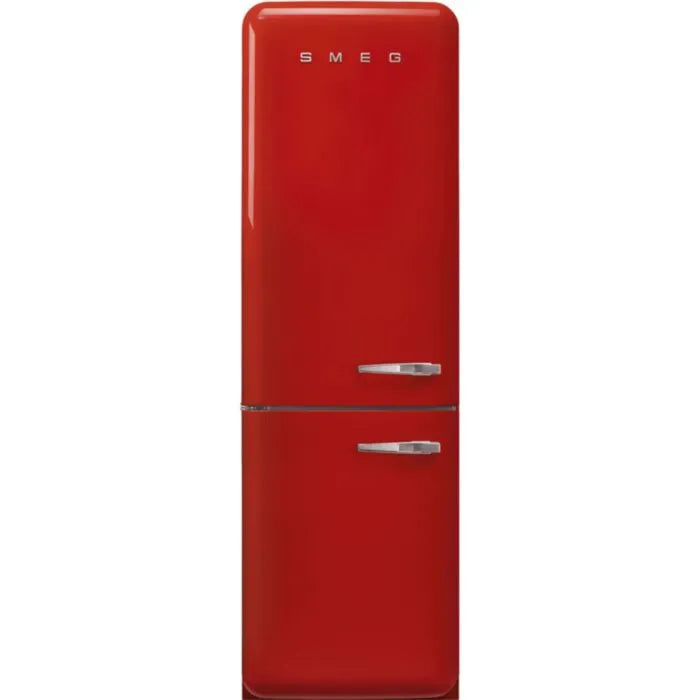 Smeg 365l Retro Red Bottom Mount Free Standing Refrigerator