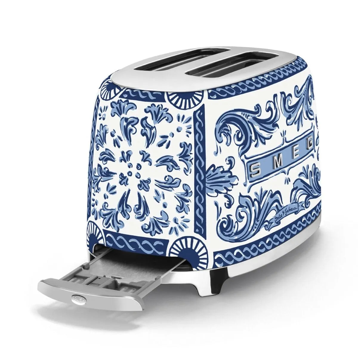 Smeg D&G 2 Slice Toaster Mediterraneo